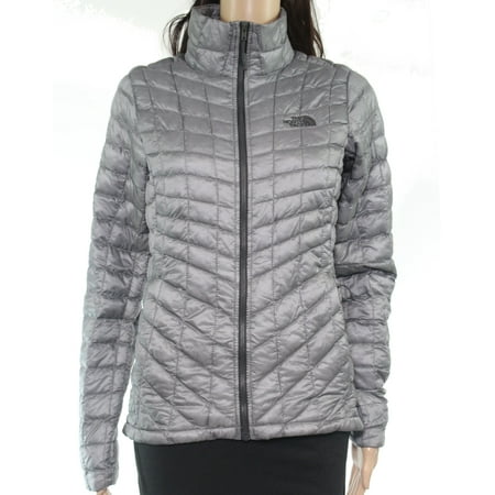 Womens Puffer Jacket Light Full Zip Logo XS