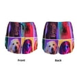 thumbnail image 3 of Pofeuu cute dogs of different breeds Print Women's Athletic Shorts Running Workout Shorts Tummy Control Quick Dry Gym Shorts with Pockets Double layer sports shorts-Medium, 3 of 7