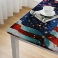 thumbnail image 4 of BANET American Flag with Square Tablecloth, Modern Table Linen Cloth Cover for Kitchen Dining Room Party Home Decor White, 4 of 7