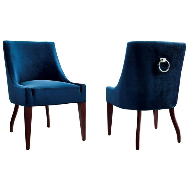 Dover Blue Velvet Chair