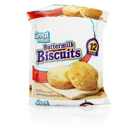 Great Value Buttermilk Biscuits, 12ct