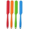 thumbnail image 1 of 4pcs Silicone Spatula Set Heat Resistant Cake Cream Butter Spatulas Mixing Batter Scraper Non-Stick Flexible Baking Cooking Tool 4 Colors (multicolor), 1 of 6