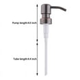 thumbnail image 2 of Cogfs Metal Soap Pump,2 Pcs Pump Head,Stainless Steel Liquid Lotion Dispenser Replacement Head Jar Tube for The Kitchen and Bathroom,Matte Black, 2 of 5