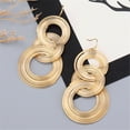 thumbnail image 4 of Daisyyozoid Wholesale European And American Retro Geometric Multilayer Alloy Circle Ladies Earrings, 4 of 5