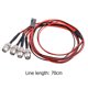 thumbnail image 2 of Para 1/12 1/18 1/10 1/8 Axial Scx10 Traxxas Hpi RC Cars 5mm 4 kits de luces LED, 2 of 6