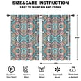 thumbnail image 2 of Blackout Kids Curtains,Multicolor Ethnic Paisley Pattern Childrens Insulated Curtains Set Of 2,Bedroom Essentials,Toddler Room Decor 42x63in(106x160cm), 2 of 5
