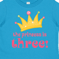 thumbnail image 4 of Inktastic 3rd Birthday Princess I'm Three Girls Toddler T-Shirt, 4 of 5