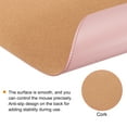 thumbnail image 3 of Uxcell 31.5x15.7" Desk Mat, 1 Pack PU Leather/Cork Double-Sided Waterproof Writing Pad Protector, Pink, 3 of 6