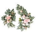 thumbnail image 3 of veasfak 2 Pieces Artificial Wreath Artificial Floral Swag Simulation Garland Flower Swag R, 3 of 9
