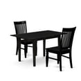 thumbnail image 2 of East West Furniture Dining Table- Dining Chairs, NOWE3-BLK-W, 2 of 6