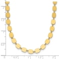 thumbnail image 2 of 14k Solid Yellow Gold Polished Fancy Mirror Link Necklace 19 Inch Pendant Necklace for Women, 2 of 2