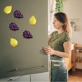 thumbnail image 2 of Un conjunto de pegatinas de simulación de frutas para refrigerador, pegatinas con mensajes, pegatinas tridimensionales 3D para refrigerador de frutas, 2 of 5