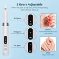 thumbnail image 2 of AJOHBM Electric Nail Drill Machine Cordless Portable Manicure Pedicure Kit for Beginners & Nail Techs, LED Display, 12 Bits 30 Sanding Bands, 3 Gears CW CCW Rechargeable Nail Polishing Set, 2 of 4