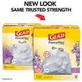 thumbnail image 3 of Glad ForceFlex 13-Gallon Drawstring Tall Kitchen Trash Bags, Gain Lavender Scent, 120 Bags, 3 of 15