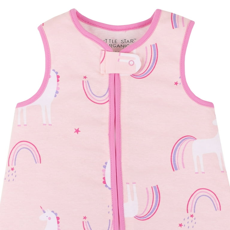 Little Star 100 Pure Organic Cotton Wearable Blanket Unicorn Rainbow Infant Baby Girl Walmart