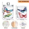 thumbnail image 3 of Butterflies Colorful Watercolor Translucent Plastic Cans Storage Canisters with Lid Set of 2, 3 of 7