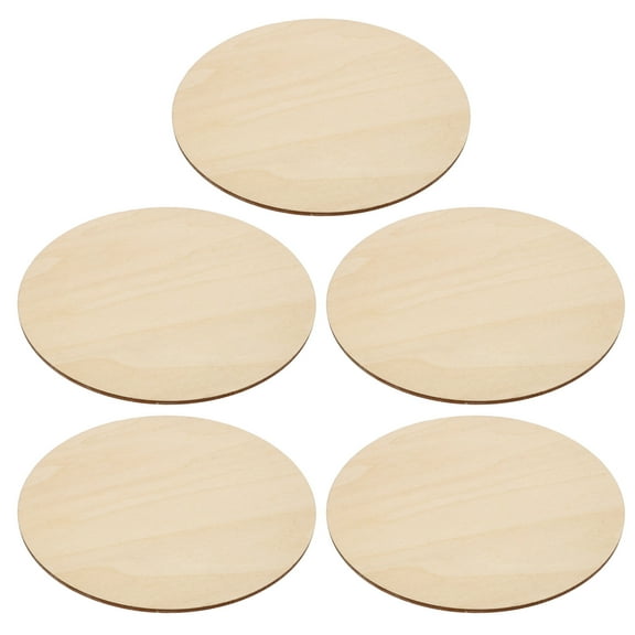 Raindrops 5Pcs Craft Wood Circles for Easter Decorations 6in Diameter