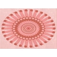 thumbnail image 1 of Ahgly Company Machine Washable Indoor Rectangle Transitional Deep Rose Pink Area Rugs, 3' x 5', 1 of 7