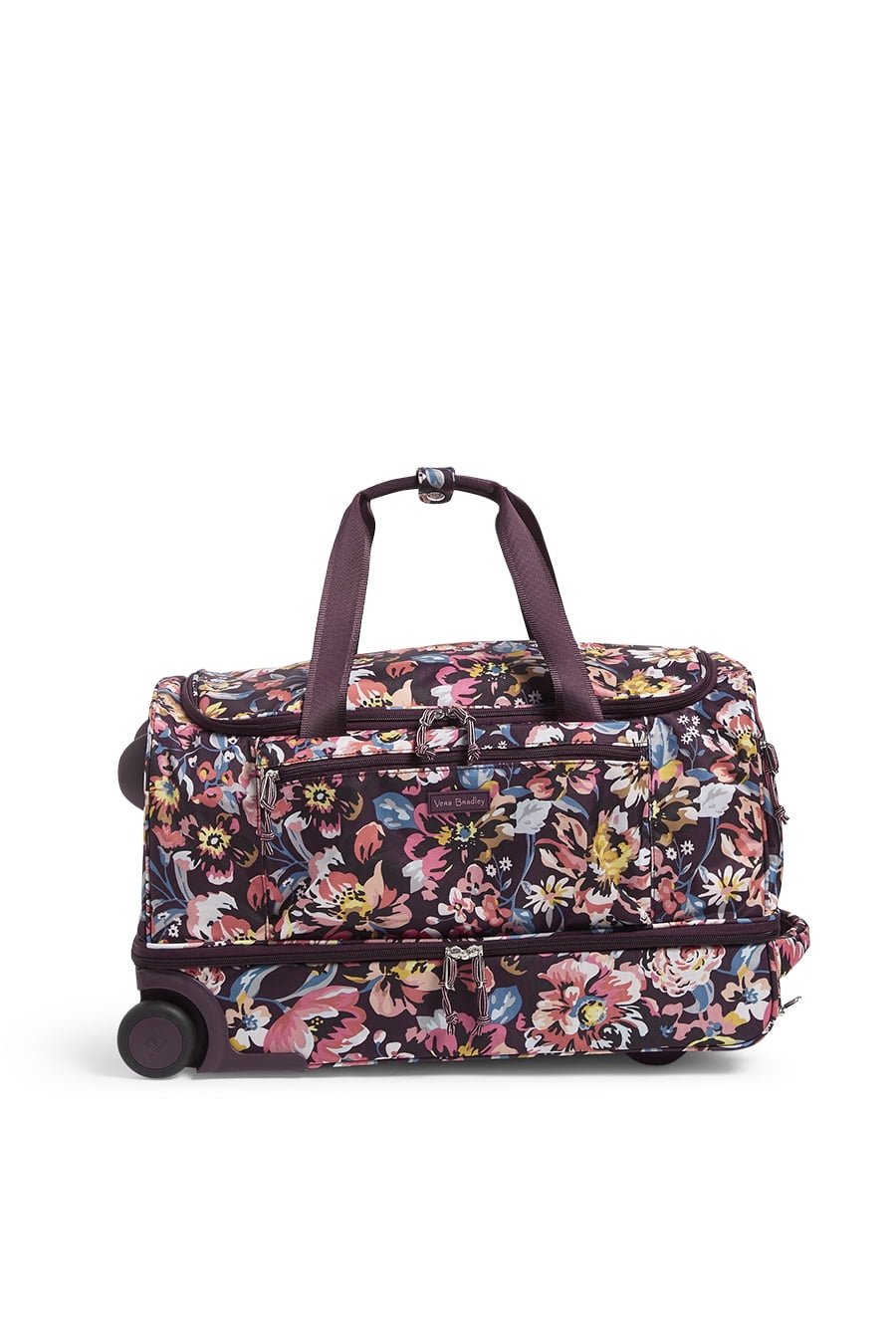 vera bradley foldable rolling duffel