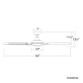 thumbnail image 6 of Mykonos 5 60" Matte Black Dimmable LED Smart Ceiling Fan with Remote Control, 6 of 10