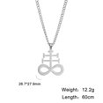 thumbnail image 1 of Unift Collares de pentagrama invertido para hombres y mujeres, cadena de cuello de acero inoxidable, joyería gótica Vintage, pentculo masculino, regalo de Wicca, 1 of 2