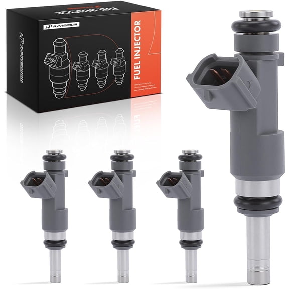 A-Premium Fuel Injectors Compatible with Nissan Frontier 2005-2019 L4 2.5L, Replace# 16600EA000 4-PC Set