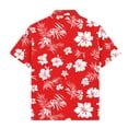 thumbnail image 7 of OGLCCG Boys Button Down Hawaiian Shirt Short Sleeve Beach Hawaiian Shirts for Boys Summer Floral Printed Vacation Tops 3-15 Years, 7 of 7