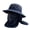 Dark Blue, variant on Sun Bucket Hat for Men and Women, Detachable Face Cover Sun Hats,Wide Brim Fish Hat with Neck Flap UV Protection for Hiking