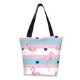 thumbnail image 2 of Kdxio Flamingo1 Women Reusable Grocery Bags Foldable Ripstop,Reusable Shopping Bags for Shopping,Gym,Gift, 2 of 7