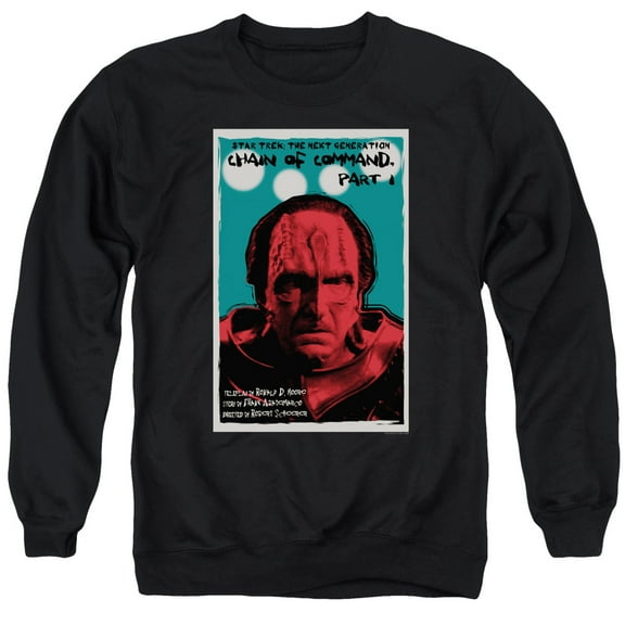 Star Trek Tng Season 6 Episode 10 Adult Crewneck Sweatshirt Black