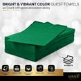 thumbnail image 4 of SparkSettings Big Party Pack Tableware 2 Ply Guest Towels Hand Napkins Paper Soft and Absorbent Decorative Hand Towels for Kitchen and Parties 40 Pieces Festive Green, 4 of 6