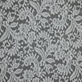 thumbnail image 3 of Zelouf Dalli Floral Glitter Lace  , Sewing, DIY, Crafts Fabric by the Yard, Perfect Silver, 3 Yard, 3 of 3