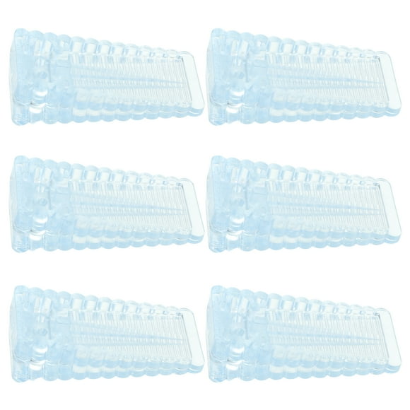 Milisten 6pcs Door Stopper Rubber Door Stop Wedge Living Room Silent Door Stopper