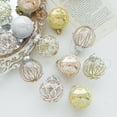 thumbnail image 6 of 6pcs, 6cm/2.36inch Christmas Ball Ornaments Set for Xmas Tree, Shatterproof Plastic Hanging Holiday Balls for Festive Christmas Party,  Gold, 6 of 7
