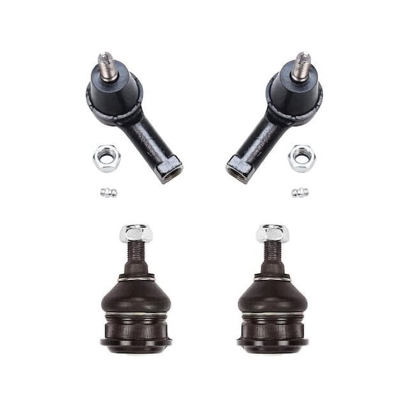Front Ball Joint and Tie Rod End Kit - Compatible with 1995 - 1999 Hyundai Accent 1996 1997 1998