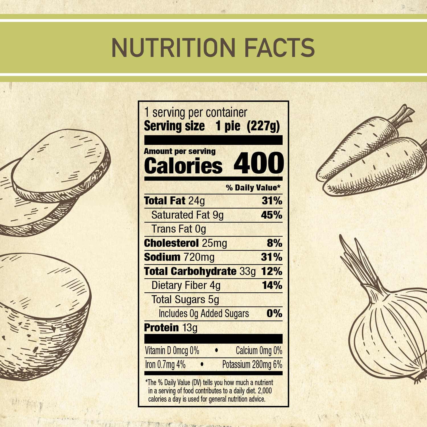 Blake's Chicken Pot Pie, 13g Protein, Frozen Meal, 8 oz