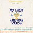 thumbnail image 4 of Inktastic 2025 Babys My 1st Hanukkah Girls Baby Dress, 4 of 5