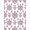 Pink Purple, Pattern 2, variant on ODIKA Boho Ornate Symmetrical Bouquet Motif Scrolling Vintage Distressed Refined for Playroom, Bedroom, Reading Nook, Pet Friendly & Kids Safe Play