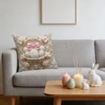 thumbnail image 7 of Vggrvlo Easter Pillow Covers 18"x18" Easter Basket Eggs Soft Plush Faux Fur Jacquard Throw Pillows 3D Embroidered Velvet Rabbit Spring Cushion Case for Bedroom Sofa Holiday Festivals Home Decor, 7 of 7