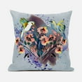 thumbnail image 5 of Hummingbird Love Indoor/Outdoor Pillow with Removable Cover in Brown Blue Gray20x20, 5 of 5