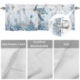 thumbnail image 3 of Marine Life Valances for Windows Blue Ocean Turtle Coral Starfish Seashell Coastal Valance Curtains Rod Pocket Bathroom Small Window Treatments for Kitchen Living Room Bedroom, 42"x12", 3 of 7