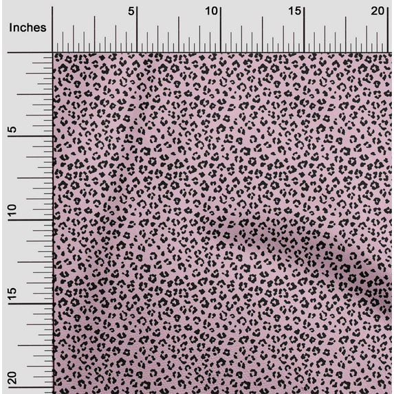 oneOone Polyester Lycra Blush Pink Fabric Leopard Animal Skin Sewing Fabric By The Yard Printed Diy Clothing Sewing Supplies 56 Inch Wide