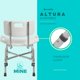 thumbnail image 3 of Silla de Baño Bariátrica para Sobrepeso Reforzada SM-513B | Soporta 180kg, 3 of 11