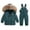 Green, variant on Kids Snow Suits 7 Winter Coat and Snow Pants Set Windproof Snowboarding Unisex Toddler Ski Outfit Green 90