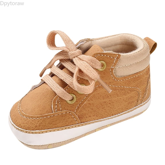 Dpytoraw Spring And Autumn Children Baby Toddler Shoes Boys And Girls Floor Sports Shoes Flat Bottom Non Slip Lace Up Solid Color Comfortable Baby Athletic Shoes Size Multicolor 0-6 Months