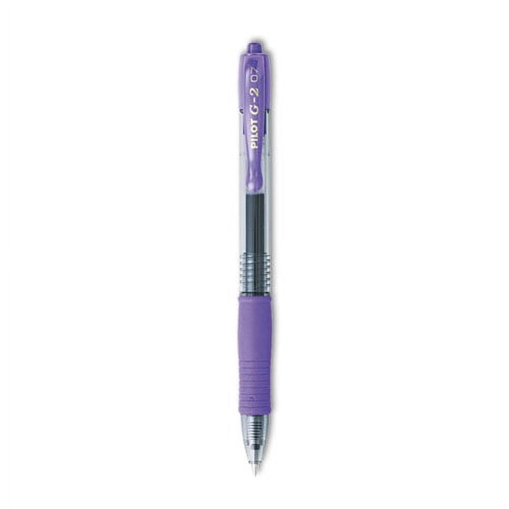 G2 Premium Gel Pen, Retractable, Fine 0.7 Mm, Purple Ink, Smoke Barrel, Dozen | Bundle of 5 Dozen