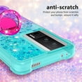 thumbnail image 5 of Clear Case for Xiaomi Poco F5 Pro 5G with Kickstand for Girls Women, Liquid Glitter Sparkle Bling Cute Case Gradient Quicksand Cover for Xiaomi Poco F5 Pro 5G JB Bluish Violet, 5 of 14