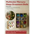 thumbnail image 6 of Serene Spaces Living Set of 12 Multicolor Glass Balls, Ornaments for Holiday Décor, Measures 2" Diameter, 6 of 6