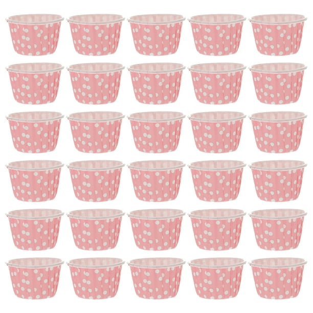 ColoMX 50 unids Papel Papel Tazas Helado Tazas Copas De Pudín De Jalea Desechables (Rosa)