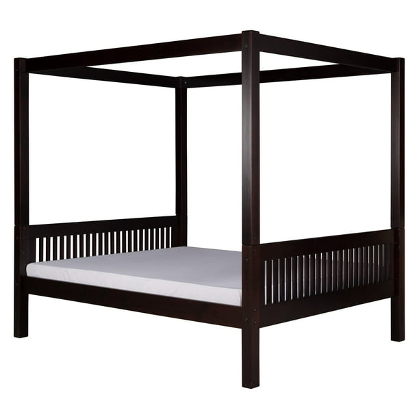 Camaflexi Full Size Canopy Bed With Drawers Mission Headboard